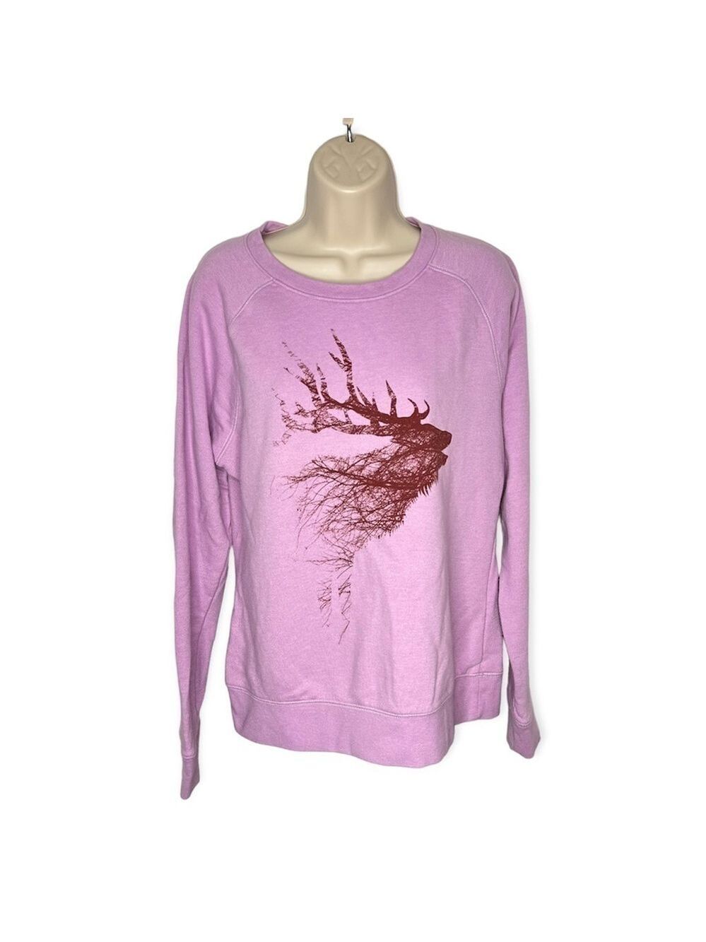 The North Face Purple Graphic Crewneck Sweatshirt Womens L